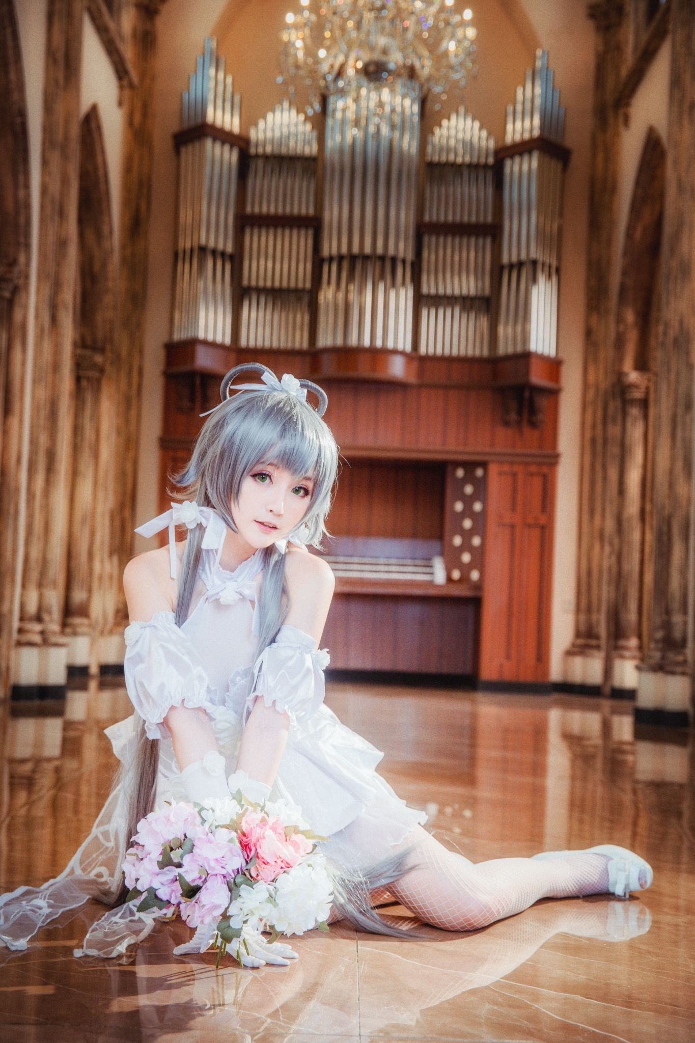 [Cosplay写真]萌宠博主yui金鱼洛天依花嫁插图7